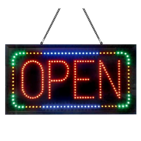 Open Sign Animated LED Business Sign 28x15 | Lightbox Shop