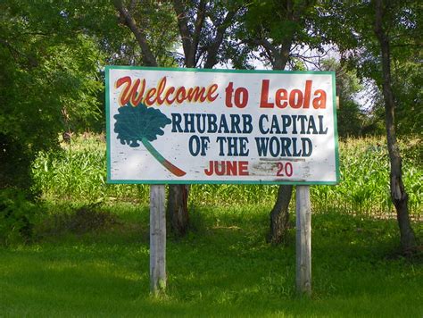 Welcome to Leola - Rhubarb Capital of the World | Flickr - Photo Sharing!