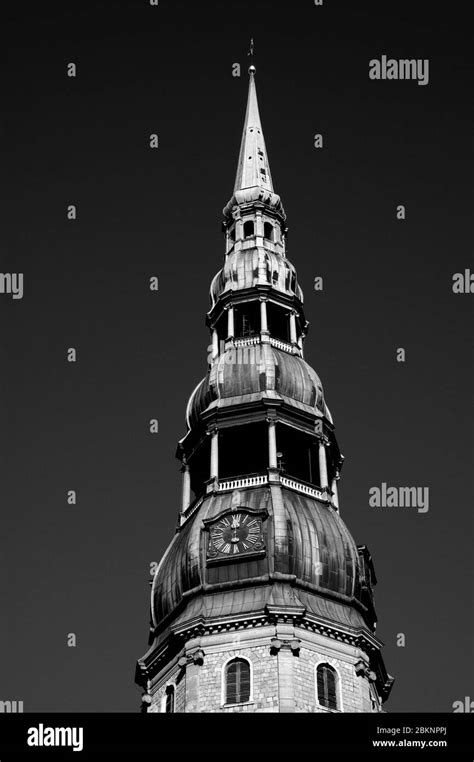 Beautiful Riga city architecture with old buildings Stock Photo - Alamy