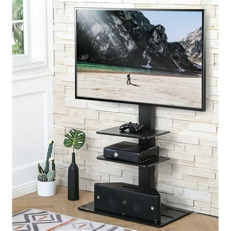 FITUEYES Universal Floor Swivel TV Base TV Stand with Mount for 32-65 ...