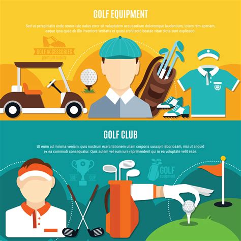 Golf banner set 1992576 Vector Art at Vecteezy