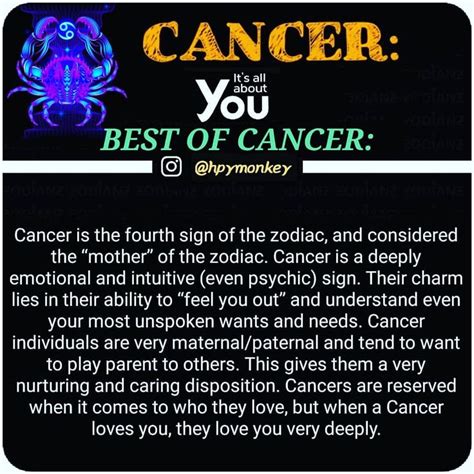 BEST OF CANCE | Cancer zodiac facts, Cancer horoscope, Cancer quotes zodiac