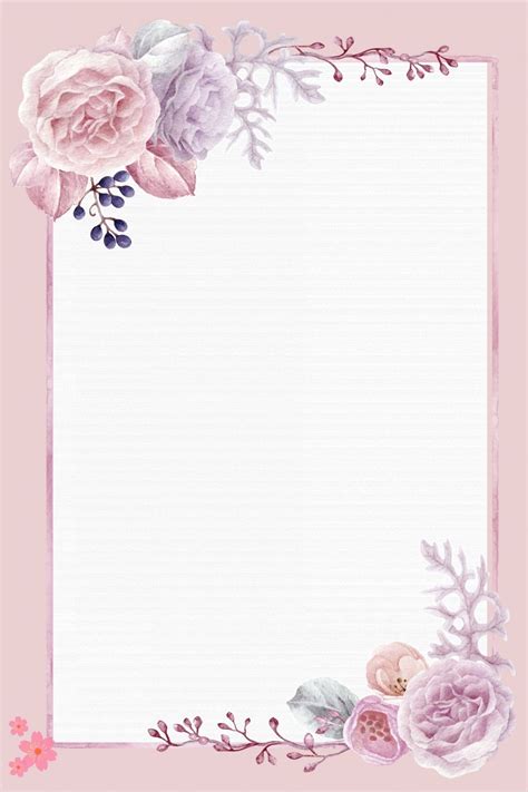 Tarjeta De Felicitación Floral Simple H5 Material De Antecedentes de Pantalla Imagen para ...