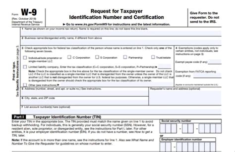 Irs Free Printable W9 Form - Printable Forms Free Online