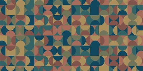 Premium Vector | Round pattern background