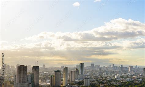 Makati skyline Manila, The Philippines at sunset. Stock Photo | Adobe Stock