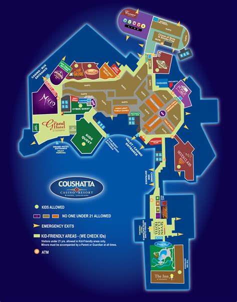 Map of the Resort - Coushatta Casino Resort