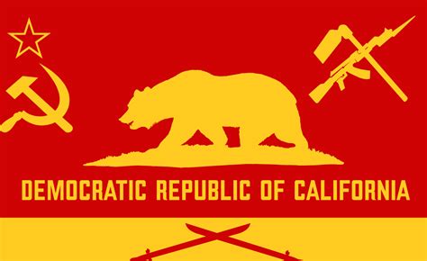 California but Communist : r/vexillology