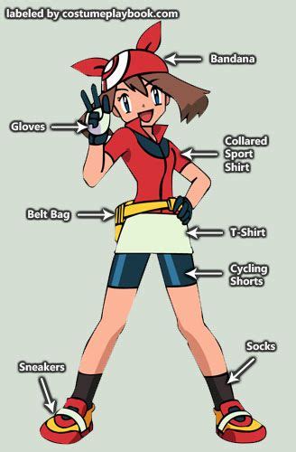 May (Haruka) Outfit | Costume Playbook - Cosplay & Halloween ideas | Pokemon trainer costume ...