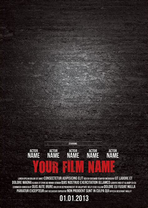 Blank Movie Posters - 8+ Free Templates in PSD, Vector EPS