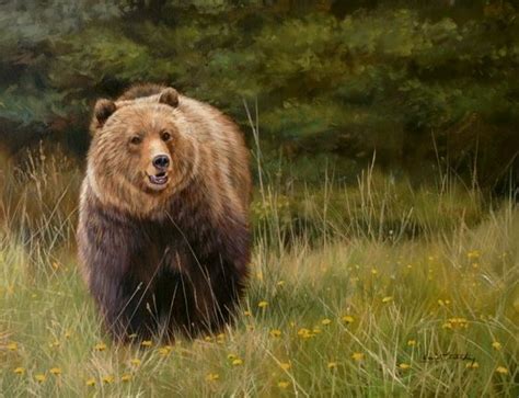 Grizzly bear painting by David Stribbling | Art - Wildlife - Bears | Pinterest | Grizzly bears ...