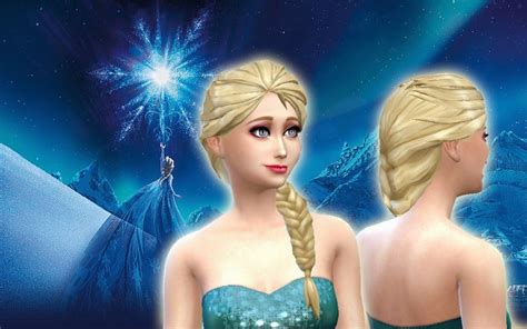 Mystufforigin: Elsa Hairstyle - Sims 4 Hairs | Elsa hair, Disney ...