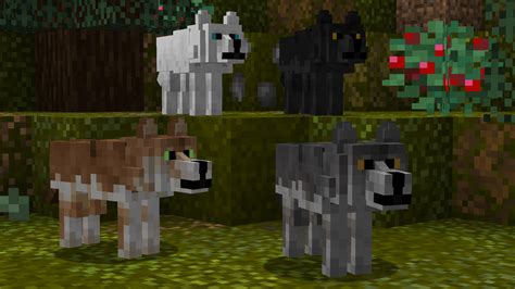 Custom wolf models I made : r/Minecraft