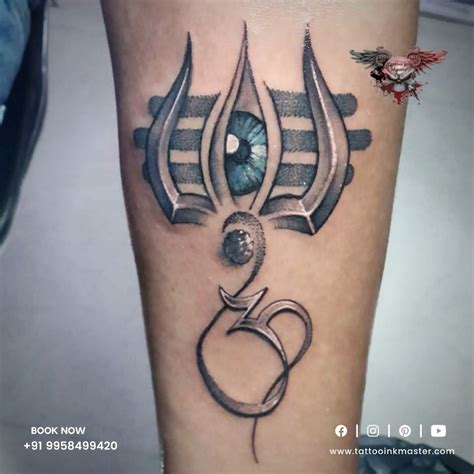 Spiritually Rich Shiva Third Eye And Trishul Tattoo | Tattoo Ink Master