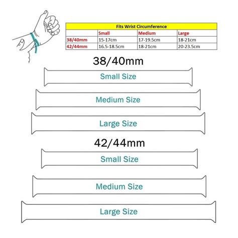 Apple Watch Band Size Chart Printable