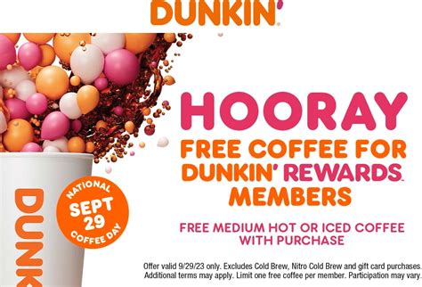 Free coffee with your purchase Friday at Dunkin Donuts #dunkin, or ...