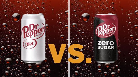 Diet Dr Pepper vs. Dr Pepper Zero Sugar: Differences