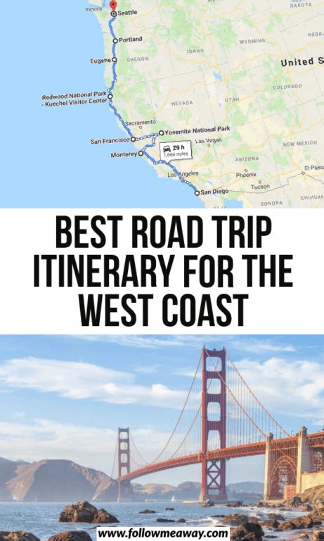 The Ultimate West Coast Road Trip Itinerary - Follow Me Away