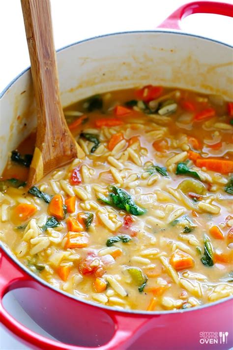 Italian Orzo Spinach Soup | Gimme Some Oven