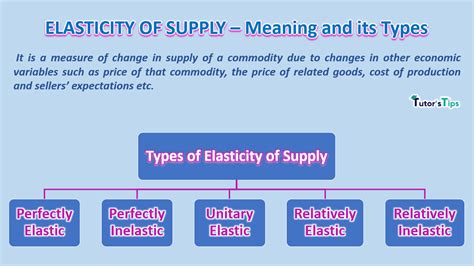 The elasticity of Supply- Meaning, Types and Methods – Tutor's Tips