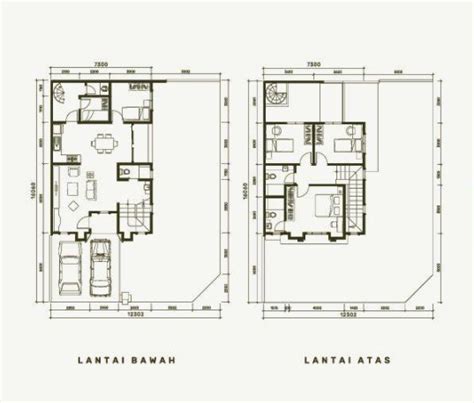 9 Denah Rumah Mewah 1 sampai 3 Lantai yang Super-nyaman