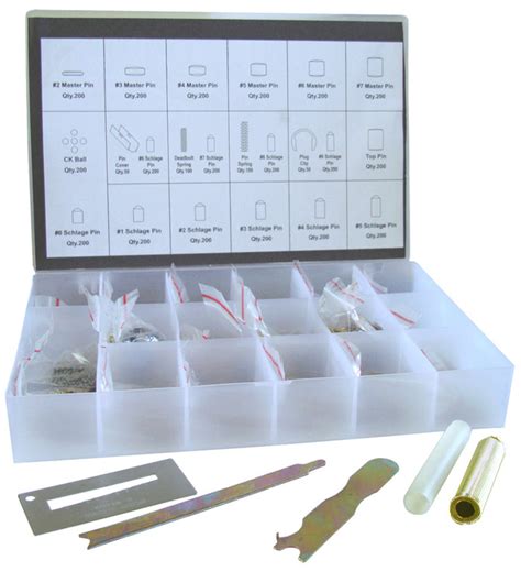 Discount Schlage Rekey Pin Kit Locksmith Tool Box - eBuilderDirect.com