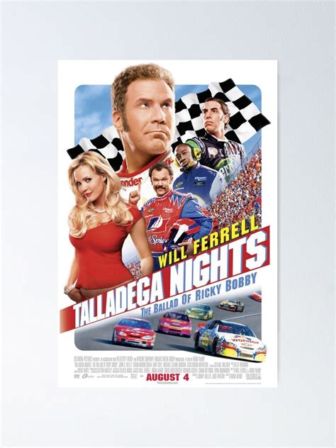 "Talladega Nights Poster" Poster for Sale by EllCreative | Redbubble