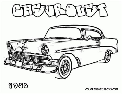 Chevy Coloring Pages to Print - Celebrate American Cars with Creative Coloring Fun