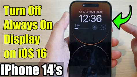 iPhone 14's/14 Pro Max: How to Turn Off Always On Display on iOS 16 - YouTube