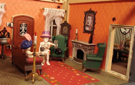 Playmobil Haunted Halloween Victorian Mansion 5300 Custom Dollhouse 120 Items - Etsy