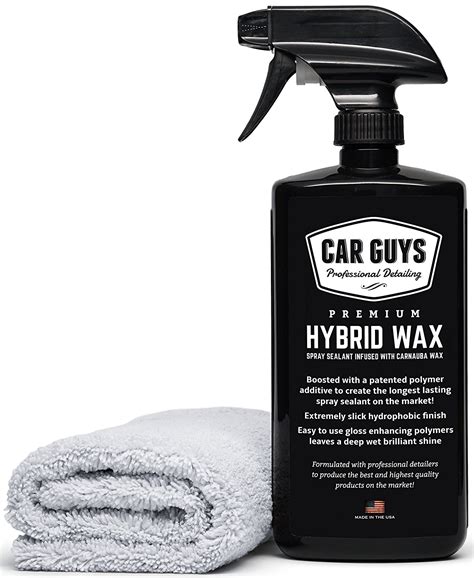 CarGuys Hybrid Wax Sealant - Most Advanced Top Coat Polish and Sealer on the Market - Infused ...