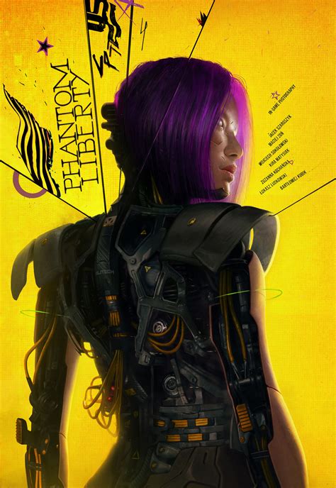 ArtStation - Cyberpunk 2077 - Phantom Liberty / Songbird_Poster YELLOW