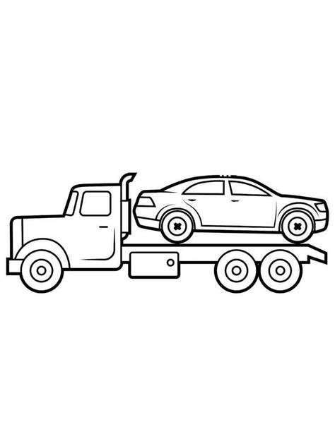 Tow Truck coloring pages