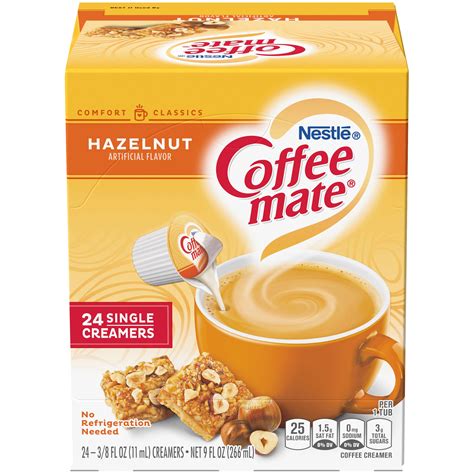 COFFEE MATE Hazelnut Liquid Coffee Creamer, 24 Ct. Box | Non-Dairy ...