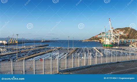 Cargo Terminals in Tanger-Med, Morocco Editorial Stock Image - Image of moroccan, tangier: 41731404