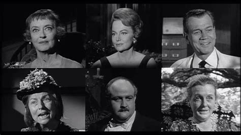 Cast of the movie, "Hush... Hush, Sweet Charlotte": Bette Davis (Charlotte Hollis), Olivia de ...