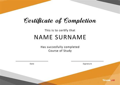 Free Download Certificate Template