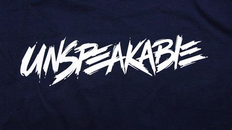 Download Unspeakable Gaming On Blue Background Wallpaper | Wallpapers.com