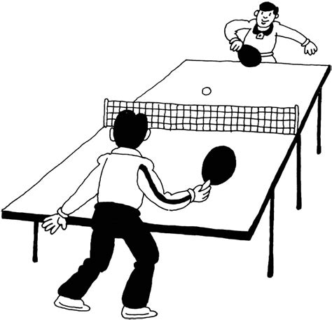 Ping Pong Clipart Black And White Basketball