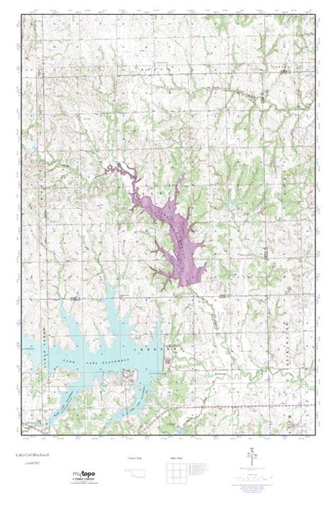 MyTopo Lake Carl Blackwell, Oklahoma USGS Quad Topo Map