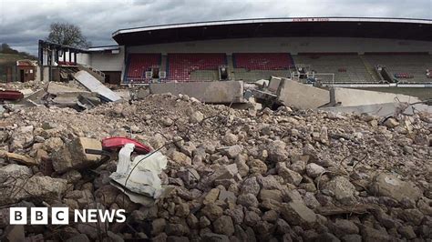 Nene Park: Two stands now demolished at Rushden and Diamonds' former ...