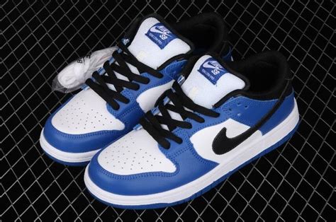 New Sale Nike SB Dunk Low Pro PRM White Blue Black 304292-304 Sneakers 5