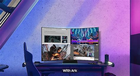 55” Odyssey Ark 4K UHD 165Hz 1ms Quantum Mini-LED Curved Gaming Screen ...