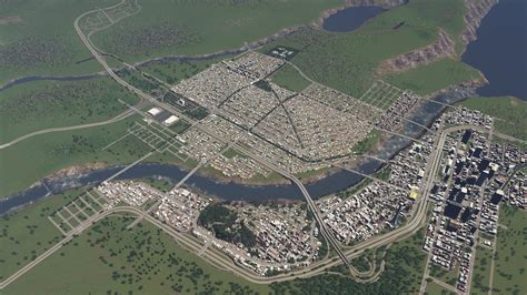 City Builder Games, City Skylines Game, Junction City, City Layout, American Cities, Riverfront ...