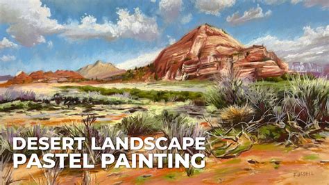 Landscape Painting with Pastels - Desert - YouTube