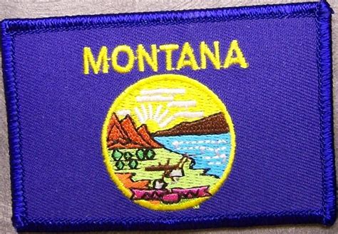 Embroidered USA State Patch Montana NEW flag