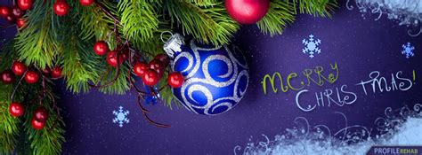 Purple Merry Christmas Facebook Cover - Merry Christmas Pic - Merry Christmas Image