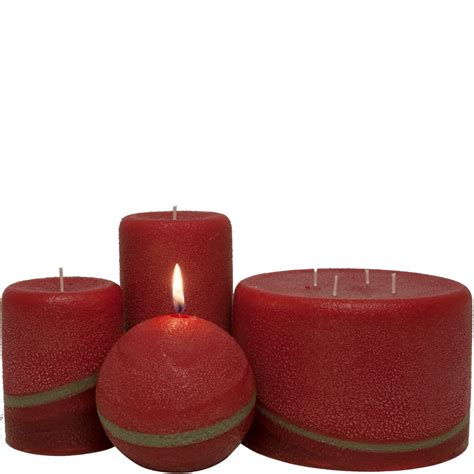 Scented Pillar Candles, Pomegranate Ginger | Armadilla Wax Works Candle ...