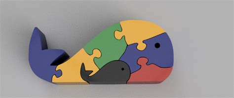 Puzzle ballena baby by Viajante3d | Download free STL model | Printables.com