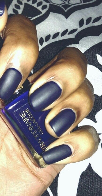 Matte Midnight Blue Nails Blue Nails, Midnight Blue, Nail Polish, Matte, Beauty, Nail Polishes ...